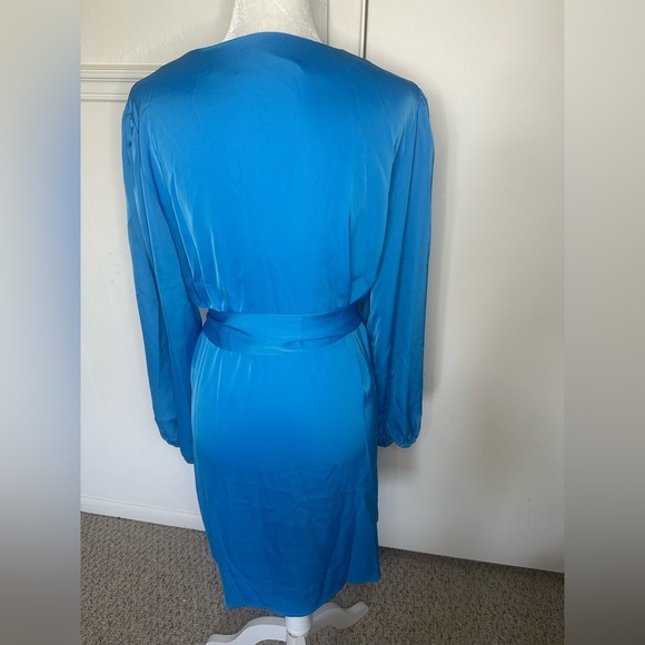 BTFBM Blue Buttoned Long Sleeve Polyester dress XL - Picture 3 of 8